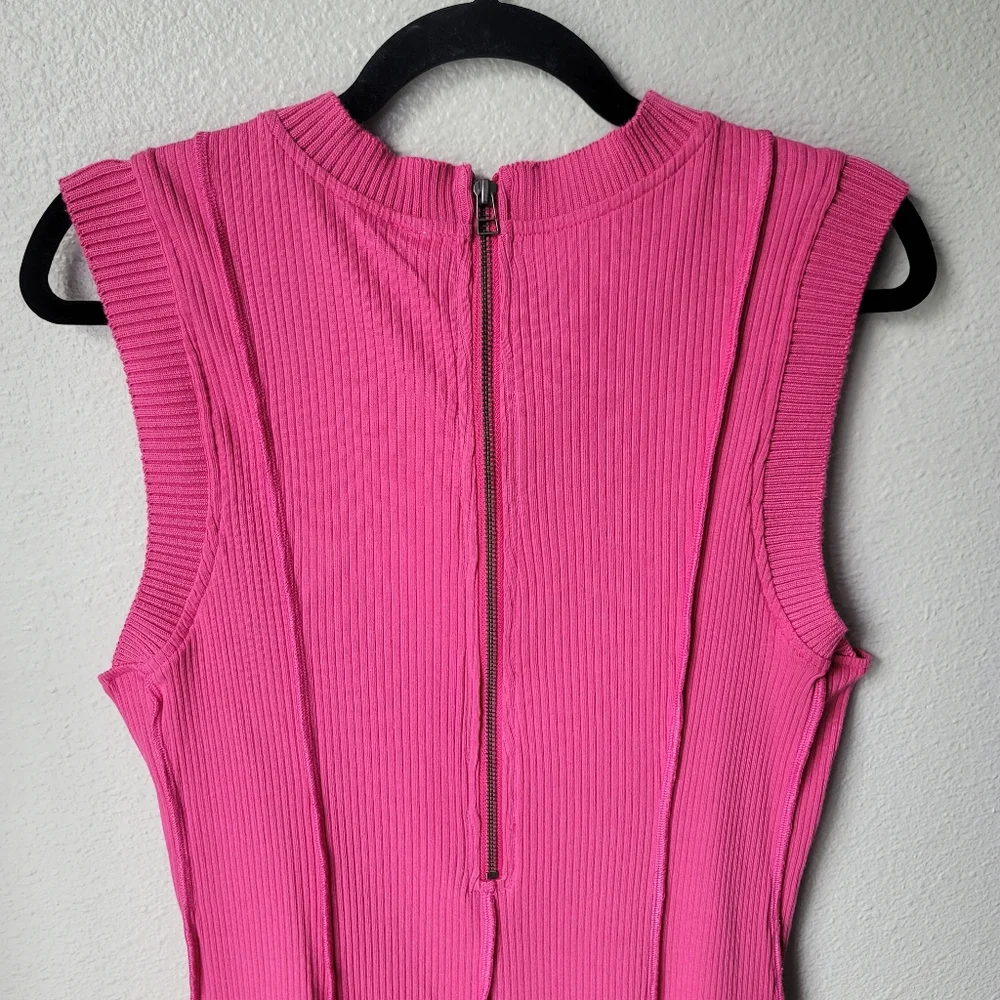 Daily Practice NWT Buzzer Beater Sleeveless Mini Dress Size Medium Magenta Pink - Picture 9 of 11